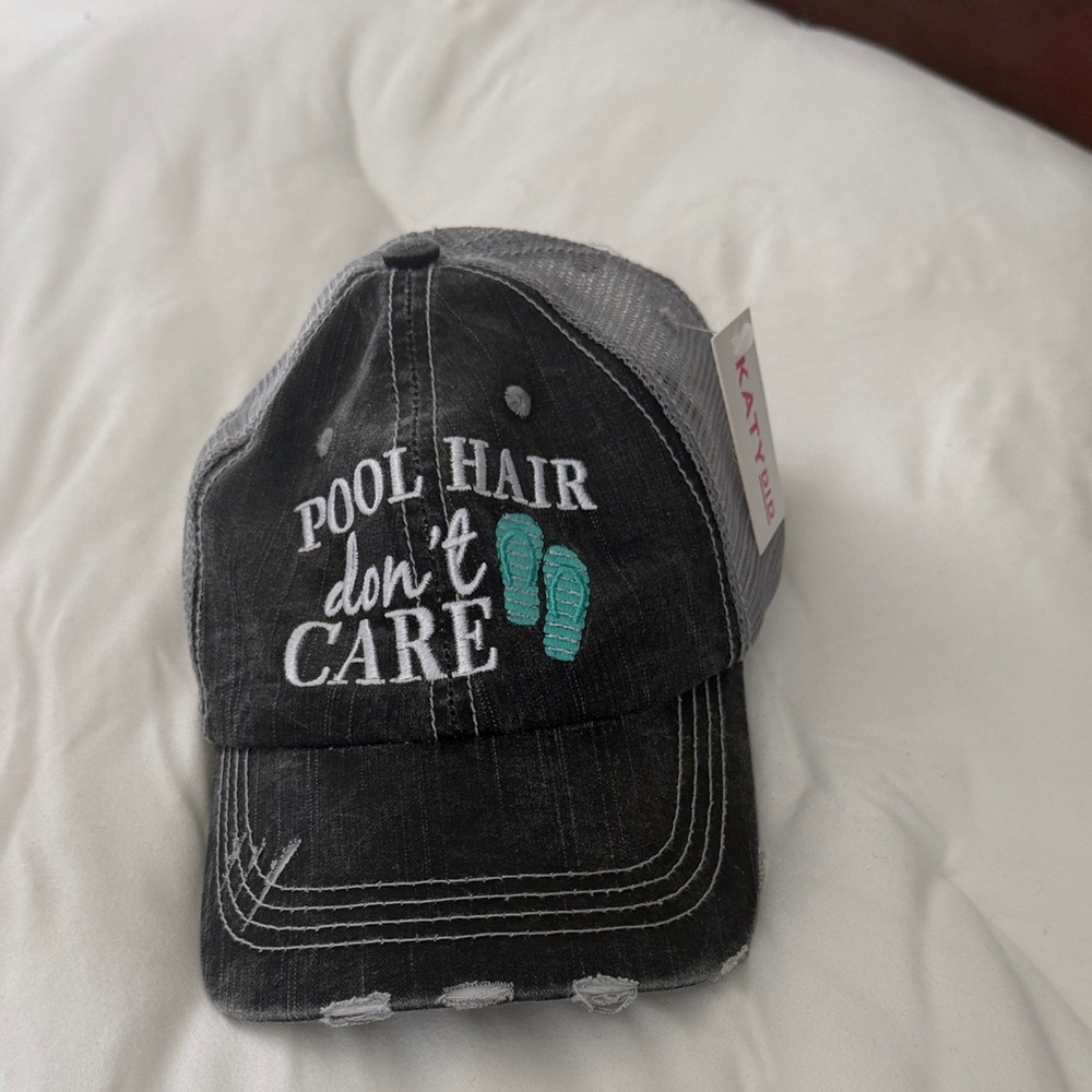 Katydid Black and Teal Mesh Trucker Cap